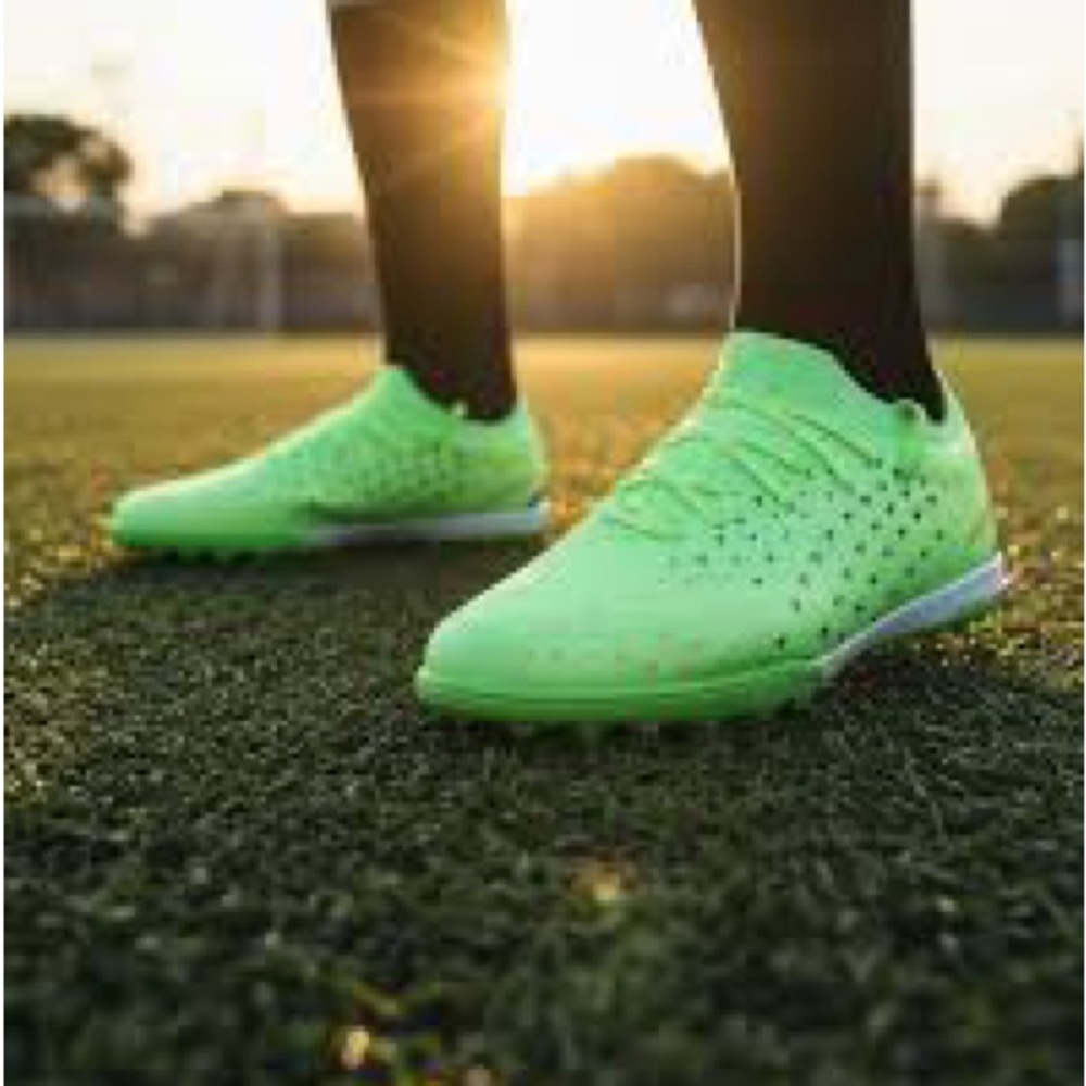VIZARI Men's Neon Green Athletic Shoes - Picture 4 of 6